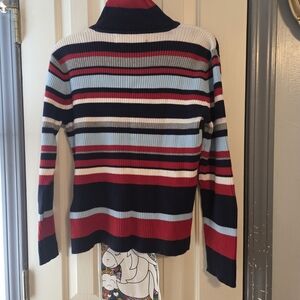 Tommy Hilfiger Multicolor Striped Turtleneck Sweater